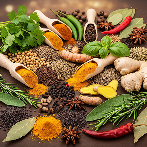 Fresh herbs and spices protected with ozone for long-lasting quality